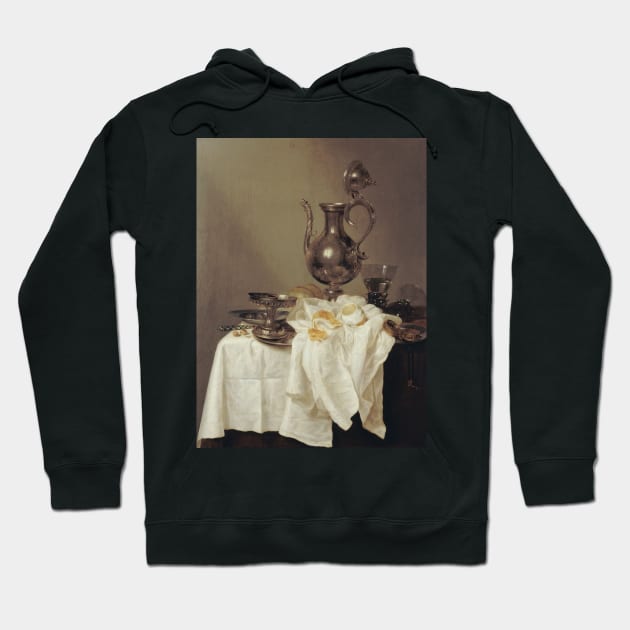 Nature Morte a l'aiguiere by Willem Claeszoon Heda Hoodie by Classic Art Stall